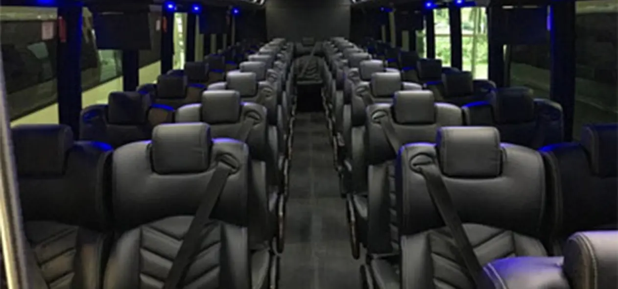 Coach Charter Bus top seating view