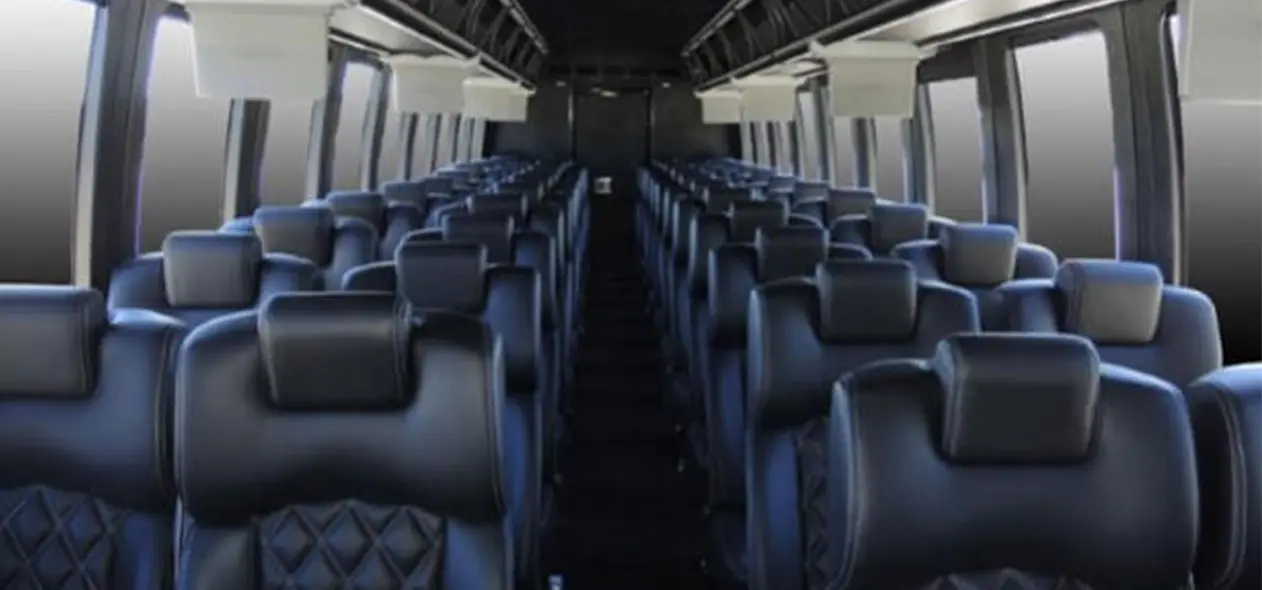 Coach Charter Bus front seating view