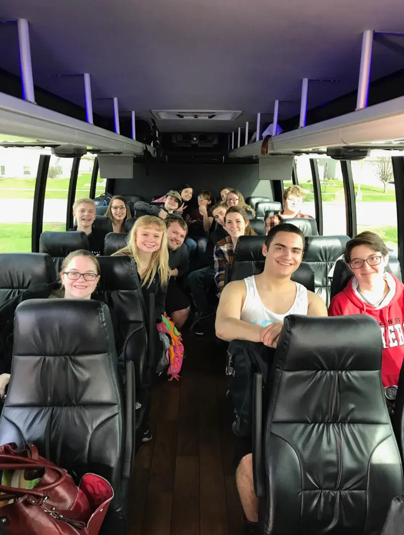 field trip charter bus